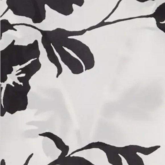 NEW Ramy Women Brook Cardin Flora Silk Blend Tie Up Front Bow Baggy Crop Top - Picture 4 of 4